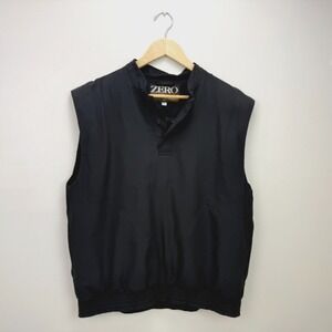 Zero Restriction VTG Mens Gore-Tex Black Golf Windbreaker Vest Sz S Classic